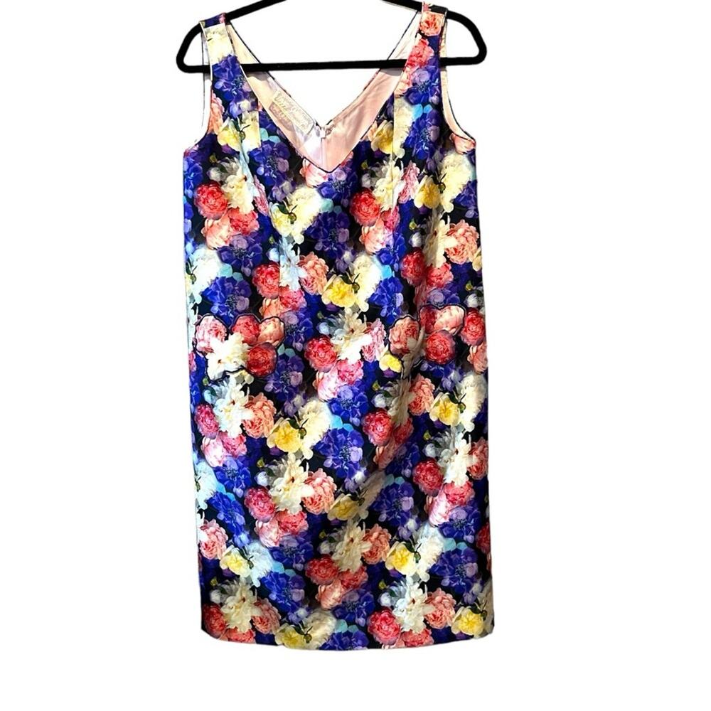 Peggy Jennings Vintage Floral Sheath Dress (see measurements)